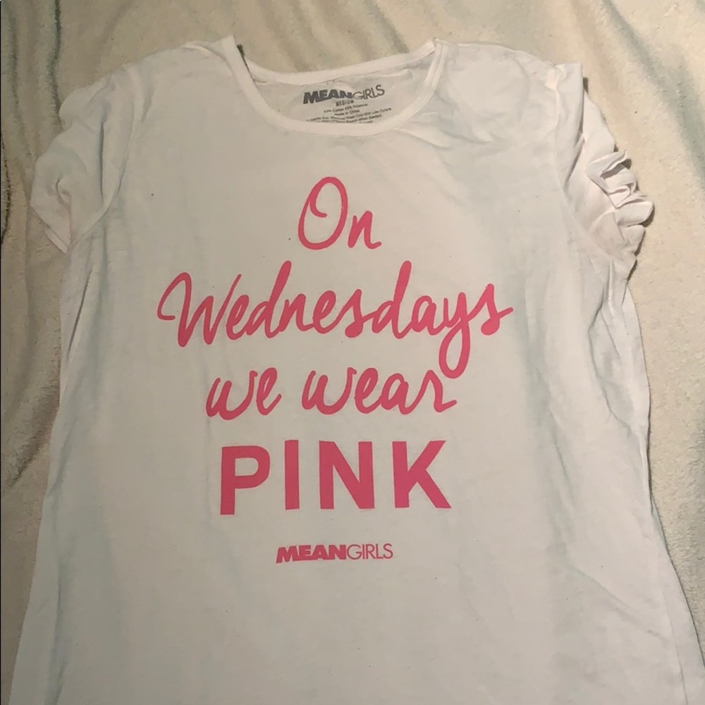 On Wednesdays we wear pink t shirt